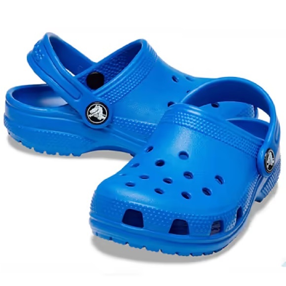 CROCS Blue Water Shoes with Ventilation and Heel Strap - Picture 1 of 5